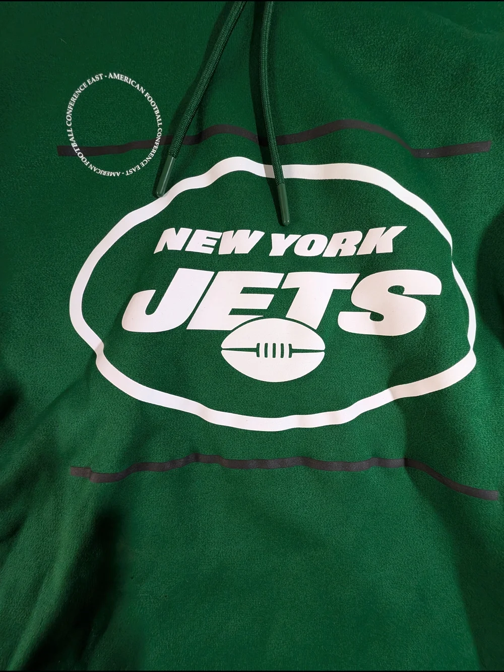 Nike Dry Fit New York Jets Green Pullover Hoodie - Picture 3 of 7